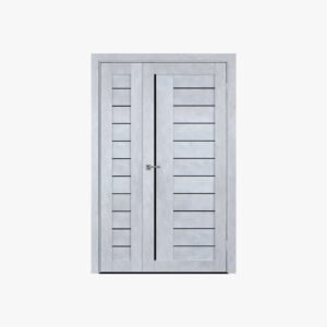 Solid French Door Frosted Glass